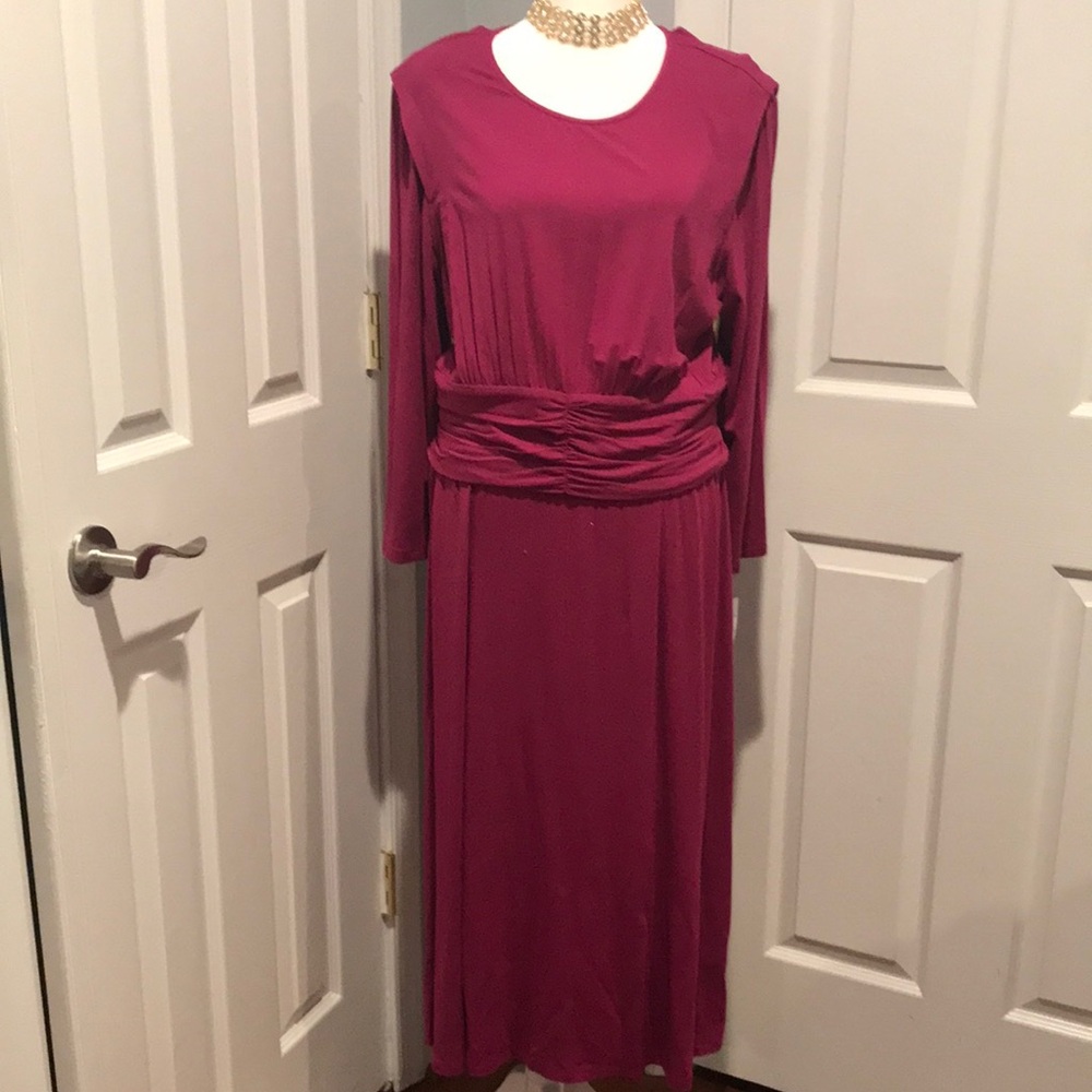 London Times Boysenberry dress